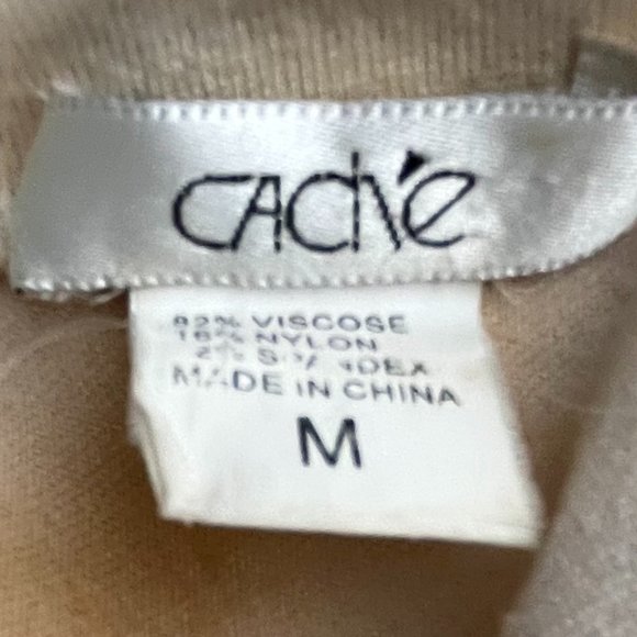 Cache DOUBLE V NECK LIGHT WEIGHT SWEATER WITH FLOWERS EMBLISHEMENTS NWOT SZ M - Picture 4 of 4